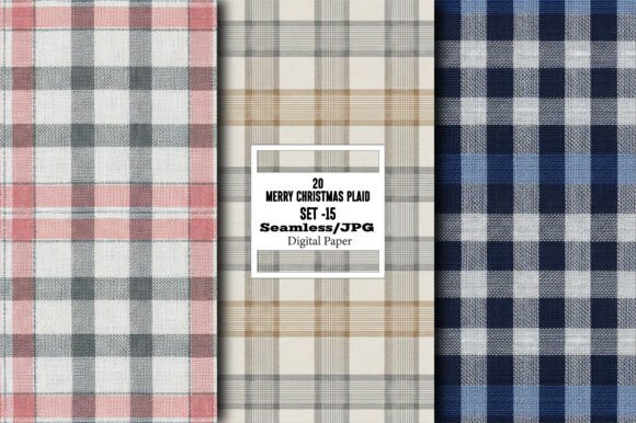 Download Merry Christmas Plaid Pattern – Set 15 - Pattern Collection
