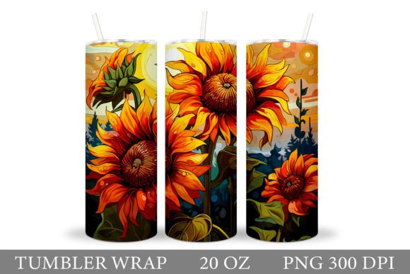 Download Sunflowers Tumbler. Flowers Tumbler - Premium Resources
