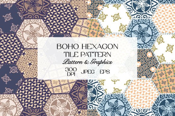 Download Boho Tile Seamless Pattern Bundle - Pattern Collection