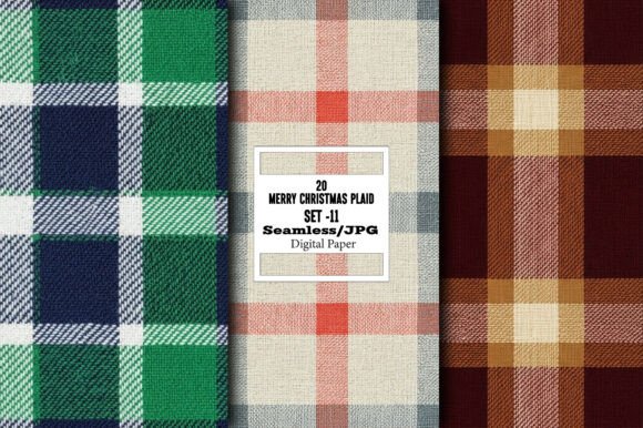 Download Merry Christmas Plaid Pattern – Set 11 - Pattern Collection