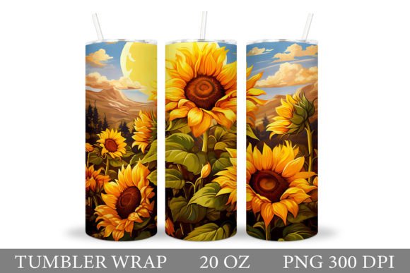 Download Sunflowers Tumbler. Flowers Tumbler - Premium Resources