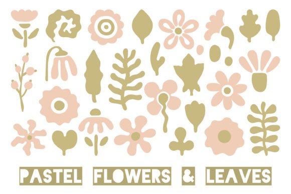 Download Pastel Flowers &amp; Leaves PNG Clipart - Pastel flowers Collection