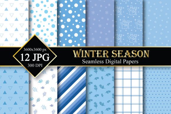 Download Winter Season Patterns Set - Pattern Collection