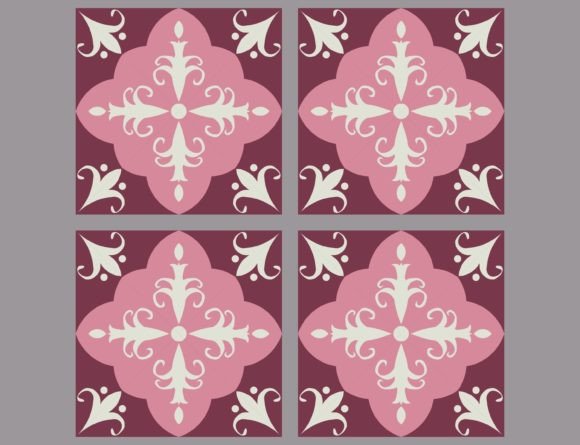 Download Modern Vintage Floral Tile Pattern - Pattern Collection