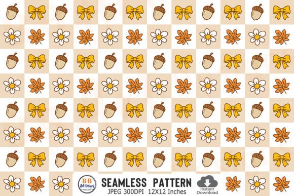 Download Checkerboard Fall Seamless Pattern Paper - Pattern Collection