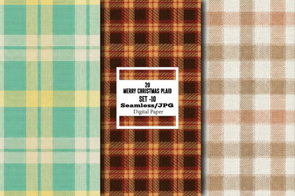 Download Merry Christmas Plaid Pattern – Set 10 - Pattern Collection