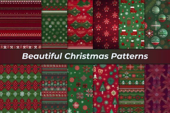 Download Beautiful Christmas Patterns - Pattern Collection