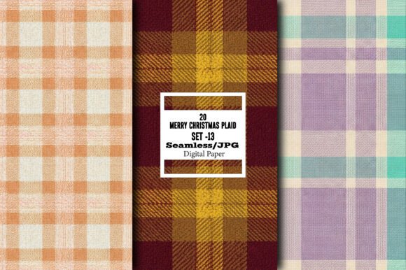 Download Merry Christmas Plaid Pattern – Set 13 - Pattern Collection