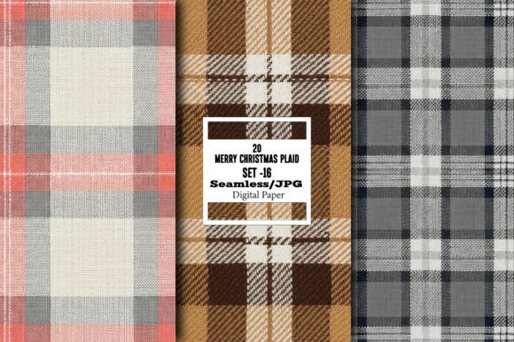 Download Merry Christmas Plaid Pattern – Set 16 - Pattern Collection