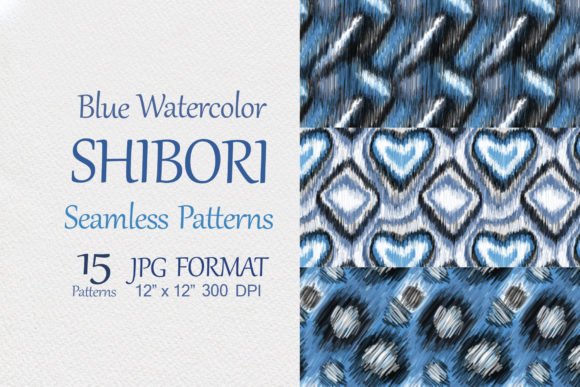 Download Blue Watercolor Shibori Seamless Pattern - Pattern Collection