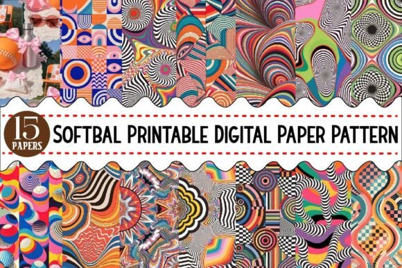 Download Softbal Printable Digital Paper Pattern - Pattern Collection