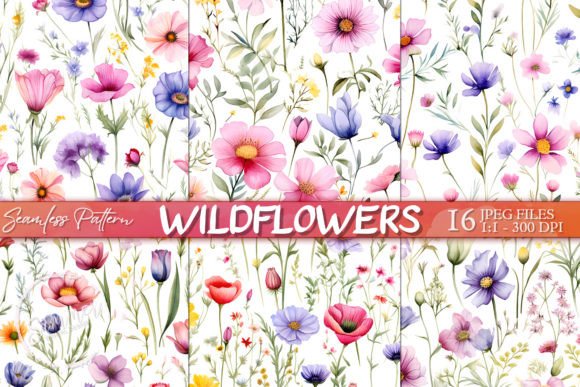 Download Spring Colorful Small Wildflower Pattern - Pattern Collection