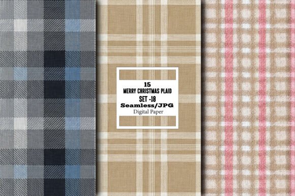 Download Merry Christmas Plaid Pattern – Set 18 - Pattern Collection
