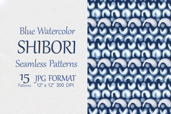 Download Blue Watercolor Shibori Seamless Pattern - Pattern Collection