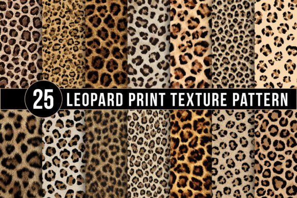Download Leopard Print Texture Patterns, Seamless Animal Skin Digital Papers - Pattern Collection