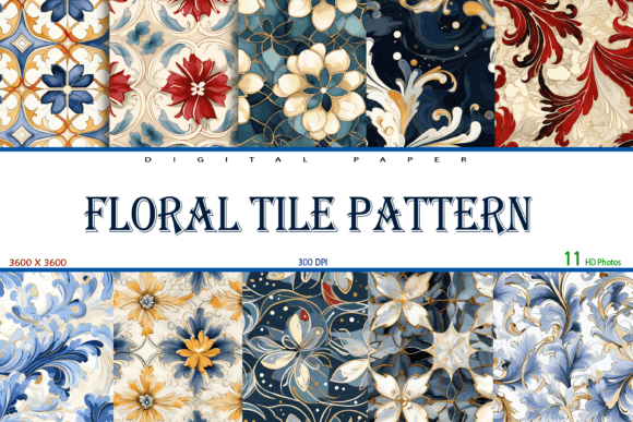 Download Floral Tile Pattern - Pattern Collection