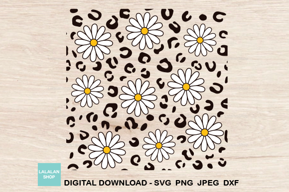 Download Leopard Daisy Seamless Pattern - Pattern Collection