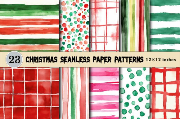 Download Christmas Seamless Paper Patterns - Pattern Collection