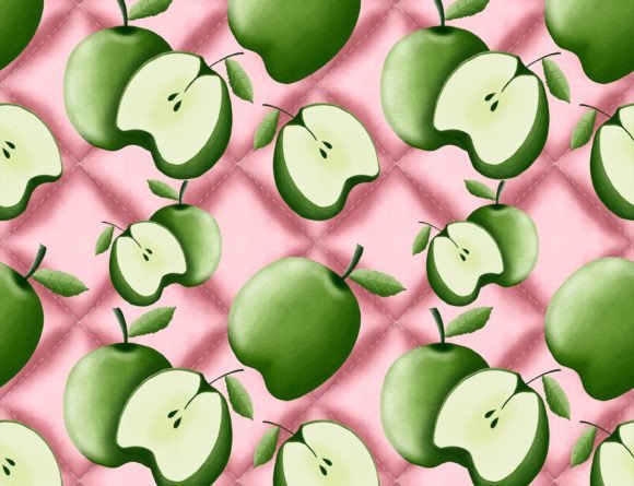 Download Green Apple Surface Pattern Design - Pattern Collection