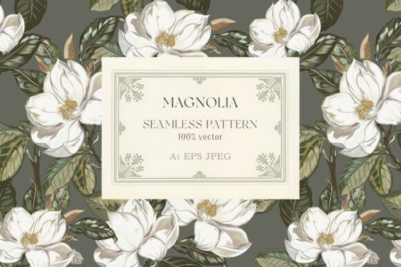 Download Magnolia Vector Sophisticated Pattern - Pattern Collection