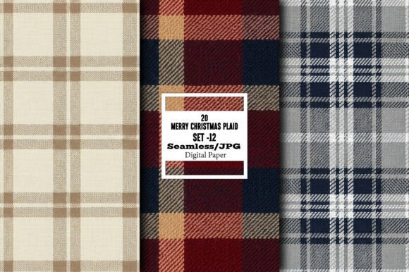 Download Merry Christmas Plaid Pattern – Set 12 - Pattern Collection