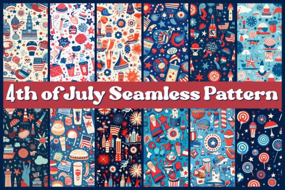 Download 4th of July Seamless Pattern - Pattern Collection