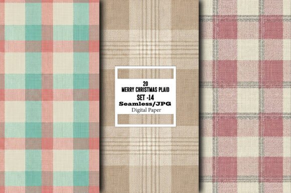 Download Merry Christmas Plaid Pattern – Set 14 - Pattern Collection