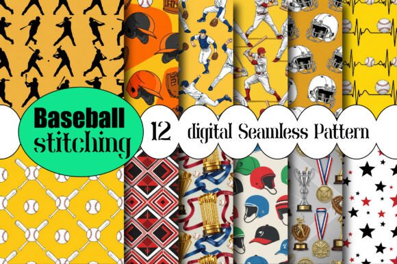 Download Baseball Stitching Seamless Pattern - Pattern Collection