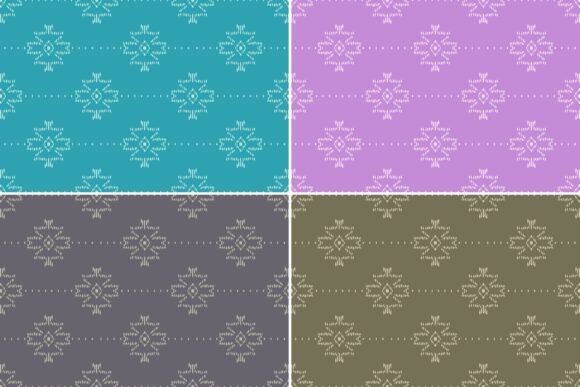Download Bundle 11 Aztec Ikat Seamless Pattern - Pattern Collection