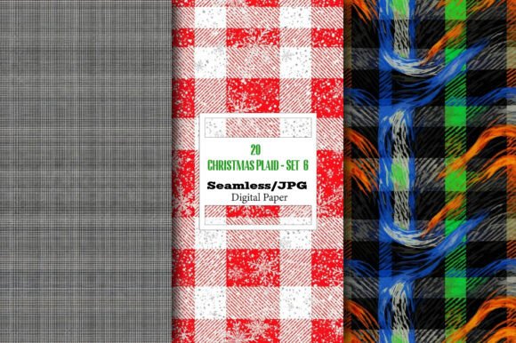 Download Christmas Plaid Seamless Pattern - Set 6 - Pattern Collection