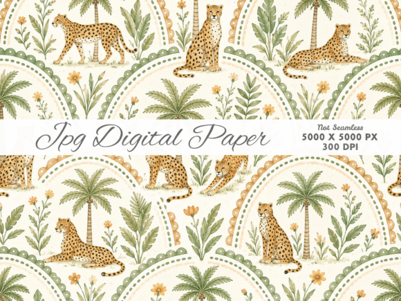 Download Safari Leopard Arch Pattern Digital Pape - Pattern Collection