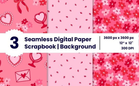 Download Valentine’s Coquette Seamless Pattern - Pattern Collection