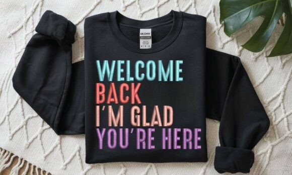 Download Welcome Back PES DST Embroidery Pattern - Pattern Collection