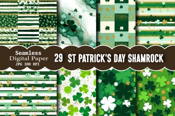 Download St Patrick's Day Shamrock Pattern - Pattern Collection