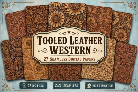 Download Tooled Leather Seamless Pattern - Pattern Collection