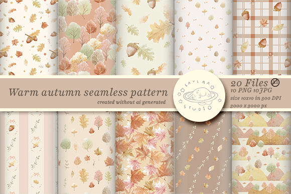 Download Warm Autumn Seamless Pattern - Pattern Collection